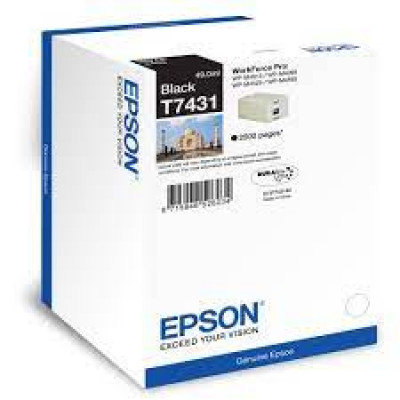 Epson T7431 - 49 ml - black - original - ink cartridge - for WorkForce Pro WP-M4015, WP-M4095, WP-M4525, WP-M4595